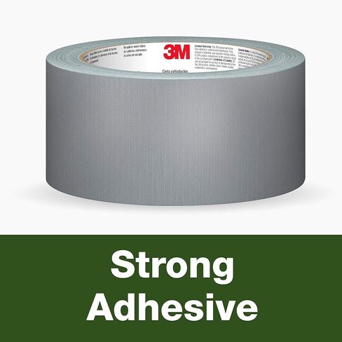 3M Basic Duct Tape, Silver Duct Tape for Temporary Repairs, 3M Duct Tape for Indoor Use, 1.88 Inches x 30 Yards, 1 Roll in Saudi Arabia