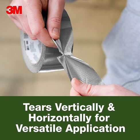 3M Basic Duct Tape, Silver Duct Tape for Temporary Repairs, 3M Duct Tape for Indoor Use, 1.88 Inches x 30 Yards, 1 Roll in Saudi Arabia