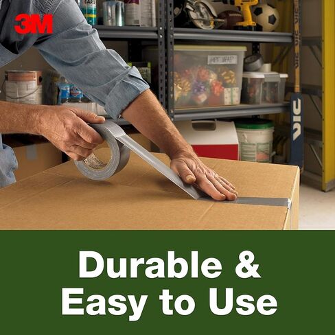 3M Basic Duct Tape, Silver Duct Tape for Temporary Repairs, 3M Duct Tape for Indoor Use, 1.88 Inches x 30 Yards, 1 Roll in Saudi Arabia