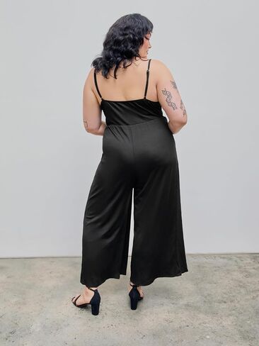 CIDER Women's V-neck Cami Wide Leg Jumpsuit Plus Size in Saudi Arabia