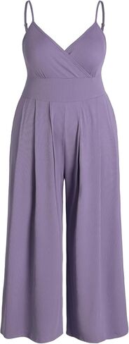 CIDER Women's V-neck Cami Wide Leg Jumpsuit Plus Size in Saudi Arabia