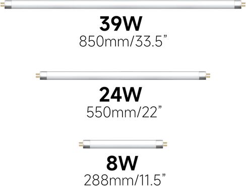 T5 UVB Reptile Light Fluorescent Bulb UVB 5.0 8W in Saudi Arabia