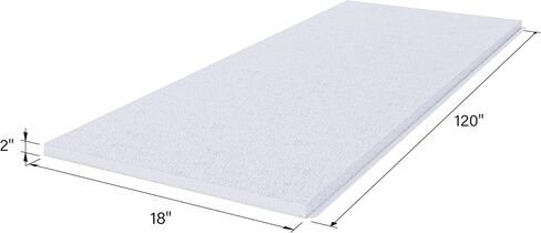 High Density 1 inch Thick, 18 inch Wide, 120 inch Long Upholstery Foam, Cushion Replacement in Saudi Arabia