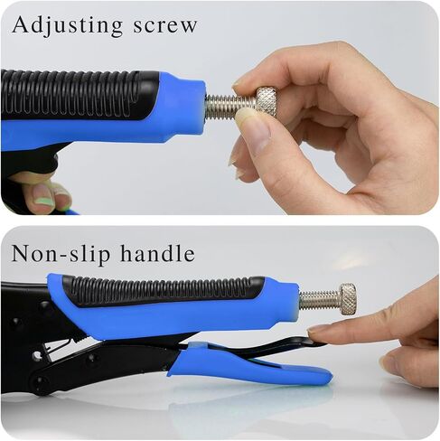 Snaps Kit for Boat Cover,Canvas Screws Snaps Buttons Tool Marine Grade Sewing Fastener with 2Pcs Setting Tool (Pliers-Green) (Blue) in Saudi Arabia