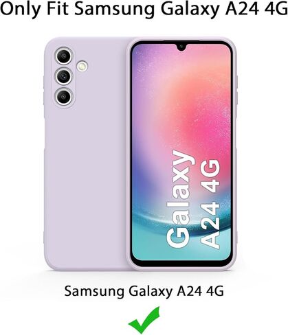 AK for Samsung Galaxy A24 4G Case, Stylish Slim Liquid Silicone Full-Body Protective Cover for Samsung Galaxy A24 4G 6.5 Inch Phone Case (Dark Green) in Saudi Arabia