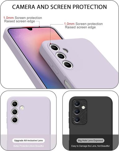 AK for Samsung Galaxy A24 4G Case, Stylish Slim Liquid Silicone Full-Body Protective Cover for Samsung Galaxy A24 4G 6.5 Inch Phone Case (Dark Green) in Saudi Arabia