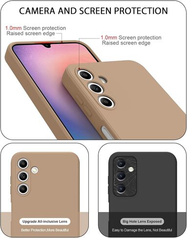 AK for Samsung Galaxy A24 4G Case, Stylish Slim Liquid Silicone Full-Body Protective Cover for Samsung Galaxy A24 4G 6.5 Inch Phone Case (Dark Green) in Saudi Arabia