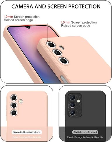 حافظة AK لهاتف Samsung Galaxy A24 4G، غطاء حماية كامل الجسم من السيليكون السائل النحيف الأنيق لهاتف Samsung Galaxy A24 4G 6.5 بوصة (أخضر داكن) in Saudi Arabia