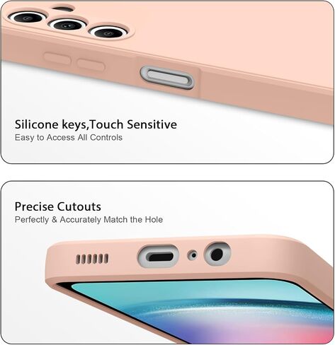 حافظة AK لهاتف Samsung Galaxy A24 4G، غطاء حماية كامل الجسم من السيليكون السائل النحيف الأنيق لهاتف Samsung Galaxy A24 4G 6.5 بوصة (أخضر داكن) in Saudi Arabia