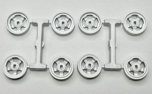DS Racing 8-Piece White Wheel Rims Set for Kyosho Mini-Z AWD MA020 MA030 RC 1/24 1/28 Mini-Q DRZ GLD 20mm Diameter (8X Narrow Wheels) in Saudi Arabia