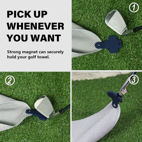Magnetic Clip for Golf Towel Removable Magnetic Golf Towel Clip for Golf Putter and Cart Golf Club Bag (Dark Blue) in Saudi Arabia