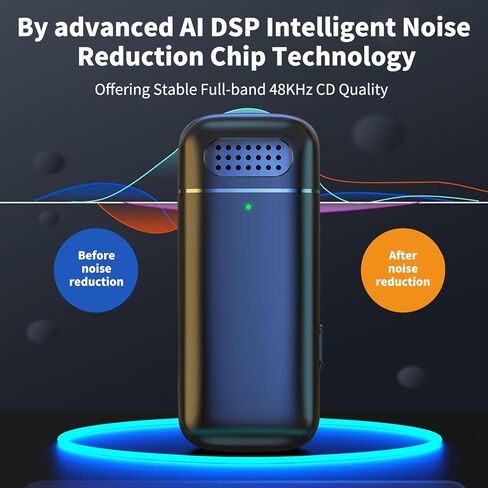 ميكروفونات LLreLi لهاتف iPhone 15، قطعتان من ميكروفون Lavalier اللاسلكي مع علبة شحن - التوصيل والتشغيل، جودة صوت واضحة لجهاز iP15 Pro/Max والمزيد، K13 in Kuwait