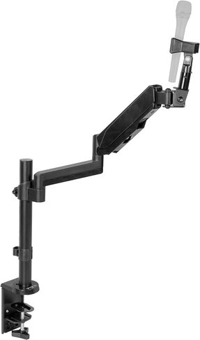 VIVO Black Height Adjustable Pneumatic Spring Microphone Counterbalance Arm Mount, Compact Mic Stand with Mounting Clamp STAND-MIC01 in Saudi Arabia