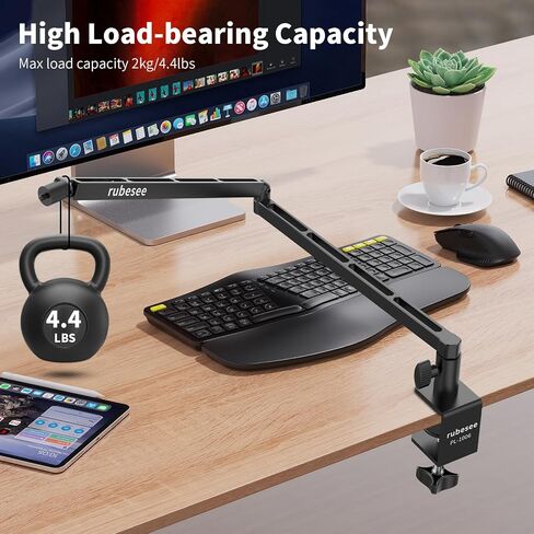 Low Profile Microphone Boom Arm, rubesee Adjustable Stick Mic Arm Stand with Desk Mount Clamp/Screw Adapter/Microphone Clip, Fully Rotatable Aluminum Low Arm for Podcast/Streaming/Gaming/Office in Saudi Arabia