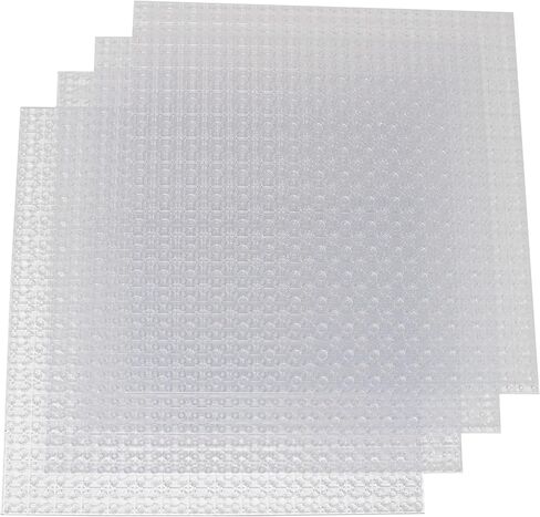 لوحات قاعدة البناء الكلاسيكية من Minizfigs لطوب البناء | متوافق بنسبة 100% مع العلامات التجارية الكبرى-اللوحة الأساسية | 10 × 10 | عبر واضح | للأطفال 3+ | 6 حزم in Kuwait