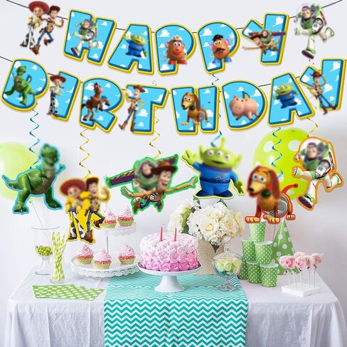 لافتة لوازم الحفلات على طراز رعاة البقر الكرتوني لمستلزمات تزيين حفلات أعياد الميلاد in Kuwait