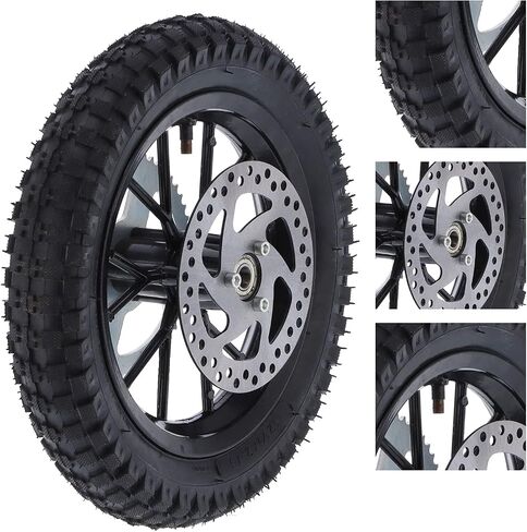 عجلة خلفية لدراجة الجيب - 12.5 × 2.75 بوصة - متوافقة مع الدراجة الترابية الصغيرة Coolster 49cc ثنائية الأشواط QG50 - استبدال إطار العجلة الخلفية in Kuwait