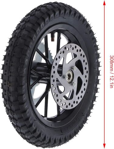 عجلة خلفية لدراجة الجيب - 12.5 × 2.75 بوصة - متوافقة مع الدراجة الترابية الصغيرة Coolster 49cc ثنائية الأشواط QG50 - استبدال إطار العجلة الخلفية in Kuwait