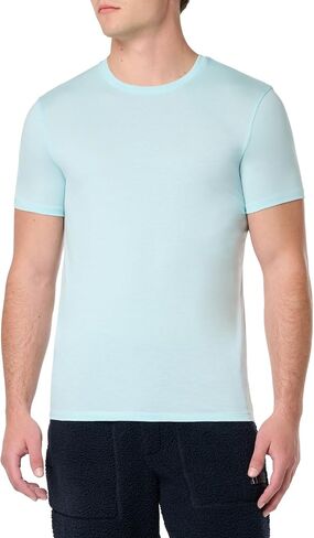 A｜X ARMANI EXCHANGE Men's Solid Colored Basic Pima Crew Neck Tee in Saudi Arabia