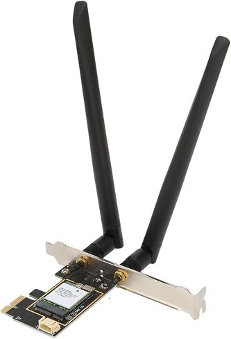 Sanpyl PCIE Network Card, 1800Mbps 2.4Ghz 5Ghz Wireless Network Adapter, WiFi 6 Protocol MU MIMO Bluetooth 5.2 PCIE WiFi Card, for Win10 11 in Saudi Arabia