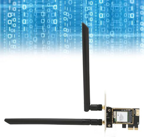 Sanpyl PCIE Network Card, 1800Mbps 2.4Ghz 5Ghz Wireless Network Adapter, WiFi 6 Protocol MU MIMO Bluetooth 5.2 PCIE WiFi Card, for Win10 11 in Saudi Arabia