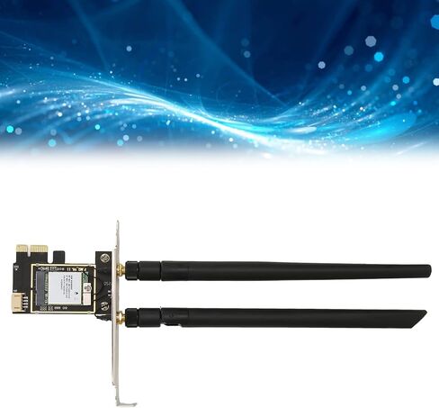 Sanpyl PCIE Network Card, 1800Mbps 2.4Ghz 5Ghz Wireless Network Adapter, WiFi 6 Protocol MU MIMO Bluetooth 5.2 PCIE WiFi Card, for Win10 11 in Saudi Arabia