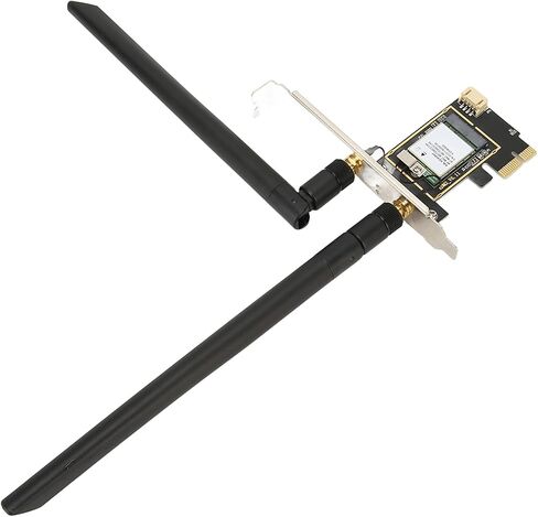 Sanpyl PCIE Network Card, 1800Mbps 2.4Ghz 5Ghz Wireless Network Adapter, WiFi 6 Protocol MU MIMO Bluetooth 5.2 PCIE WiFi Card, for Win10 11 in Saudi Arabia