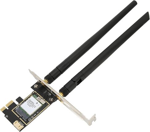 Sanpyl PCIE Network Card, 1800Mbps 2.4Ghz 5Ghz Wireless Network Adapter, WiFi 6 Protocol MU MIMO Bluetooth 5.2 PCIE WiFi Card, for Win10 11 in Saudi Arabia