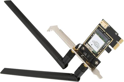 Sanpyl PCIE Network Card, 1800Mbps 2.4Ghz 5Ghz Wireless Network Adapter, WiFi 6 Protocol MU MIMO Bluetooth 5.2 PCIE WiFi Card, for Win10 11 in Saudi Arabia