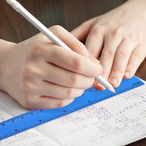 32 عبوة من مساطر بلاستيكية مقاس 6 بوصات مع مساطر قياس بوصة وسنتيمترات مساطر صغيرة للأطفال في الفصول المدرسية واللوازم المكتبية (ملونة) in Kuwait