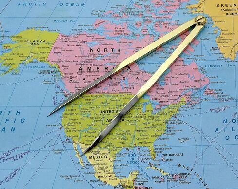 5MOONSUN5's Vintage Navigation Straight Pattern Artist Divider Solid Brass Drawing Tool Professional 7" Long Solid Brass with Heavy Duty Stainless Steel Point Tool for Art Projector with Leather Case in Saudi Arabia