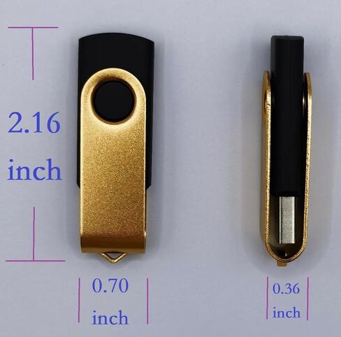 محرك فلاش USB محرك أقراص USB لأجهزة الكمبيوتر المحمول / الكمبيوتر / التلفزيون / الكمبيوتر الشخصي ذهبي in Kuwait