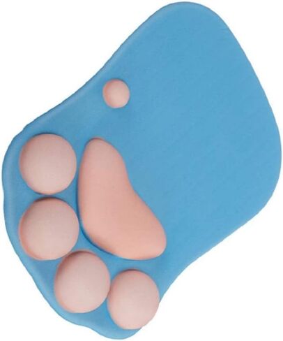 WESAPPINC Cat Paw Mouse Pad with Wrist Support Soft Silicone Wrist Rests Non Slip Ergonomic Mousepad for Office Computer Gaming Desk Decor (10.7x7.8x0.9'') (Black Cherry), large in Kuwait