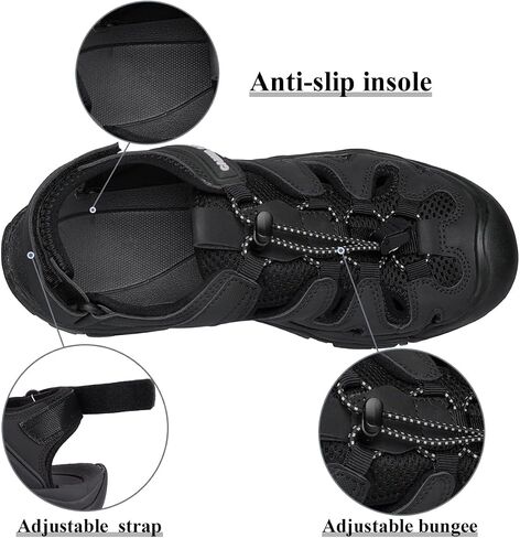 CAMEL CROWN Women's Hiking Sandals Waterproof Closed Toe Water Sandals Comfort Adjustable Athletic Outdoor Sandals for Summer Beach Hiker Walking Fishing in Saudi Arabia
