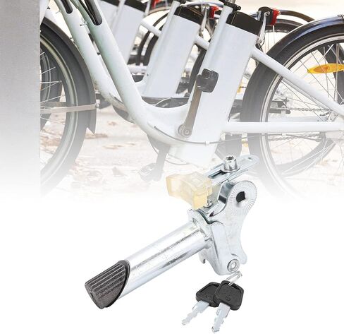 VBESTLIFE Electric Bike Seat Post, Electric Bike Metal Seatpost Foldable with Anti Theft Key Internal Lock Bike Accessory in Saudi Arabia