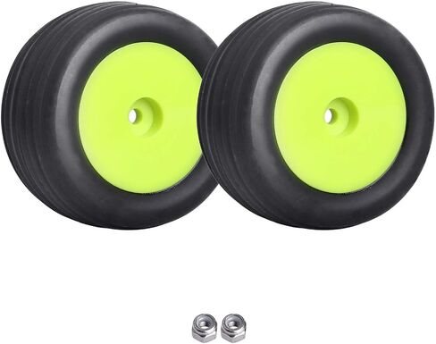 Mounted Front Wheels for Losi Mini T 2.0 Replacement 1/18 Off Road Directional Tires(Yellow) in Saudi Arabia