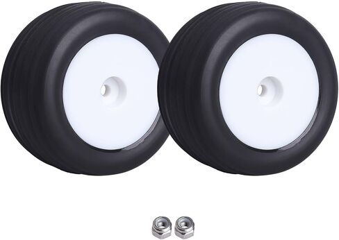 Mounted Front Wheels for Losi Mini T 2.0 Replacement 1/18 Off Road Directional Tires(Yellow) in Saudi Arabia