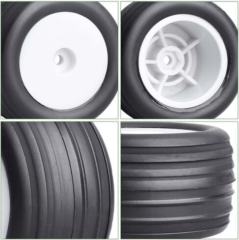 Mounted Front Wheels for Losi Mini T 2.0 Replacement 1/18 Off Road Directional Tires(Yellow) in Saudi Arabia