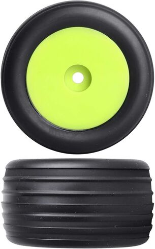Mounted Front Wheels for Losi Mini T 2.0 Replacement 1/18 Off Road Directional Tires(Yellow) in Saudi Arabia