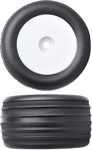 Mounted Front Wheels for Losi Mini T 2.0 Replacement 1/18 Off Road Directional Tires(Yellow) in Saudi Arabia