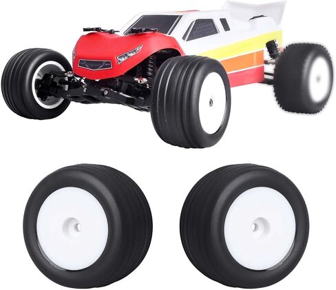 Mounted Front Wheels for Losi Mini T 2.0 Replacement 1/18 Off Road Directional Tires(Yellow) in Saudi Arabia