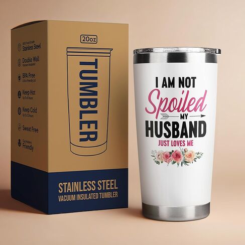 هدايا عيد الأم للزوجة - هدايا للزوجة من الزوج - هدايا للزوجة - ذكرى الزفاف، أفكار هدايا عيد ميلاد الزوجة - هدايا رومانسية لها، هدايا أحبك لها - كوب 20 أونصة in Kuwait