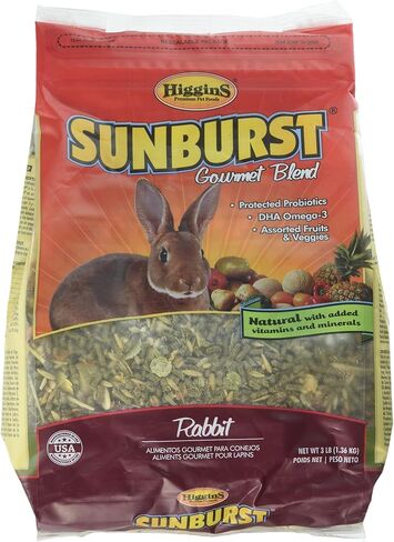 Higgins Sunburst Gourmet Food Mix for Rabbits Net WT 3LB (1.31KG) in Saudi Arabia