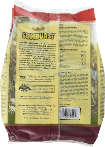 Higgins Sunburst Gourmet Food Mix for Rabbits Net WT 3LB (1.31KG) in Saudi Arabia
