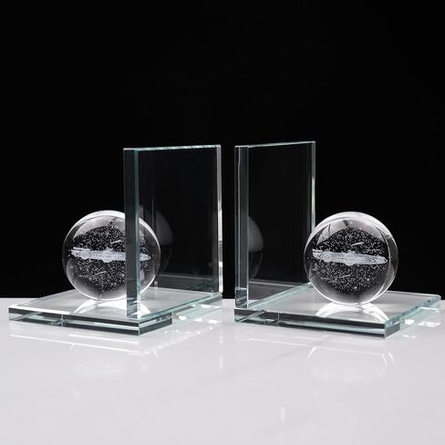 Book Ends for Heavy Books Unique- Cute Clear Crystal Bookends for Shelves Decorative - Elephant Gifts Decor Book Ends for Kids Books Stoppers to Hold Books Heavy Duty Funny Gift for Boys and Girls in Saudi Arabia