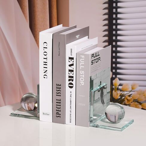 Book Ends for Heavy Books Unique- Cute Clear Crystal Bookends for Shelves Decorative - Elephant Gifts Decor Book Ends for Kids Books Stoppers to Hold Books Heavy Duty Funny Gift for Boys and Girls in Saudi Arabia
