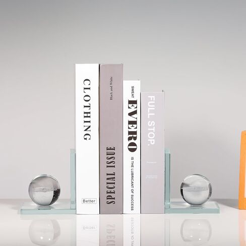 Book Ends for Heavy Books Unique- Cute Clear Crystal Bookends for Shelves Decorative - Elephant Gifts Decor Book Ends for Kids Books Stoppers to Hold Books Heavy Duty Funny Gift for Boys and Girls in Saudi Arabia