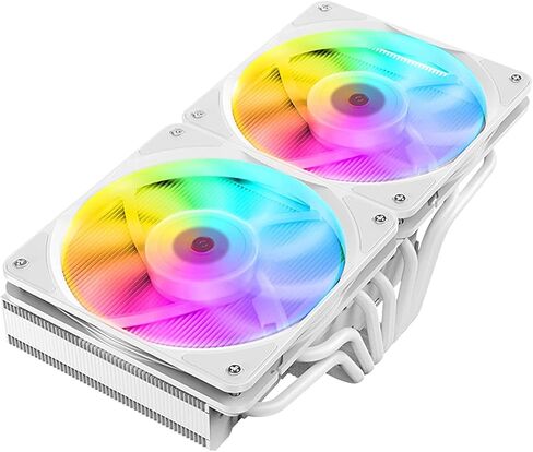 JIUSHARK JF13K Diamond,Top-Down CPU Air Cooler,6mm x 7 Copper Heat Pipes 2×120 * 120 * 15mm PWM&ARGB Fans 250W TDP SuitableFor Intel LGA 1700/1200/115X AMD AM5/AM4 in Saudi Arabia