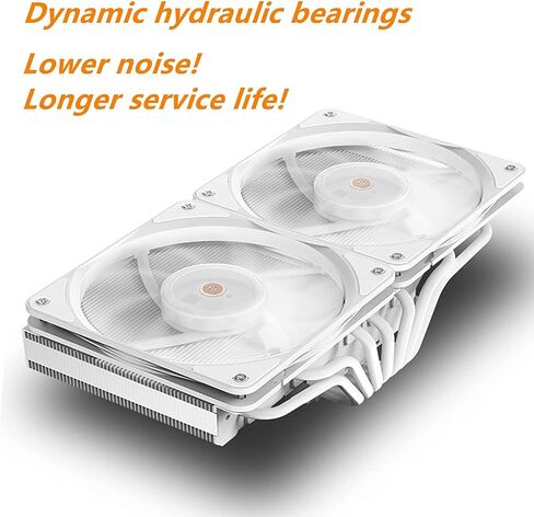 JIUSHARK JF13K Diamond,Top-Down CPU Air Cooler,6mm x 7 Copper Heat Pipes 2×120 * 120 * 15mm PWM&ARGB Fans 250W TDP SuitableFor Intel LGA 1700/1200/115X AMD AM5/AM4 in Saudi Arabia