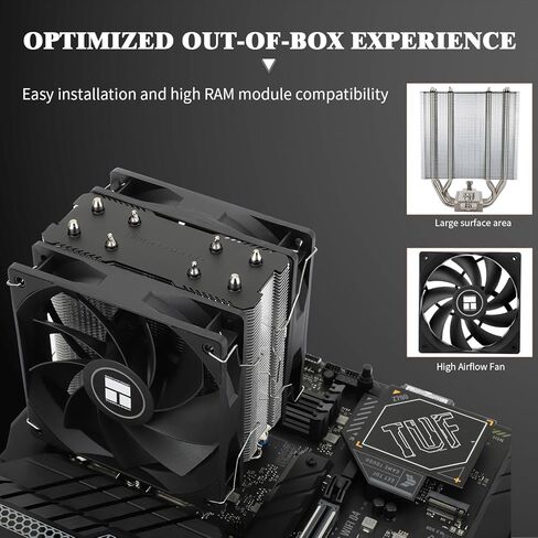 Thermalright Assassin X 120 V2 Plus CPU Cooler 4 Heat Pipes with AGHP Technology, 120mm PWM Fan CPU Air Cooler,Double Quiet CPU Fan,154mm High, for Intel 1700/1150/1151/1200, AMD:AM4 AM5,PC Cooler in Saudi Arabia